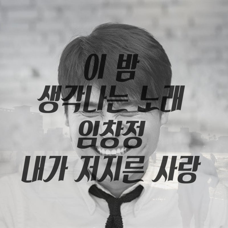 이 밤,, 생각나는 노래 임창정 내가 저지른 사랑