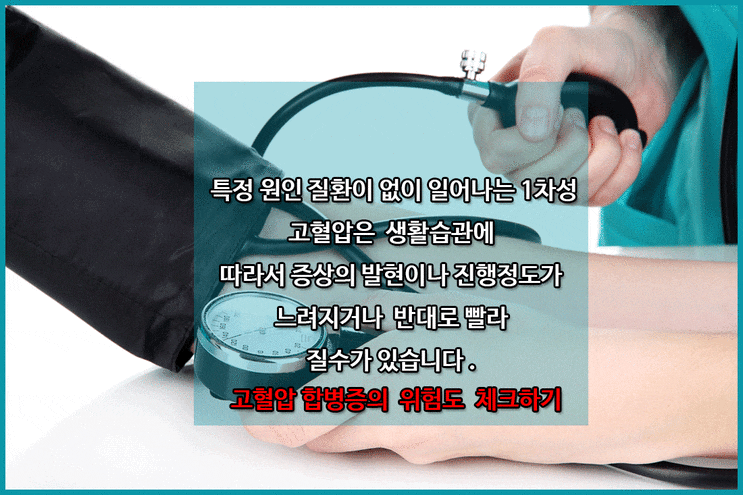 고혈압 합병증의  위험도  체크하기