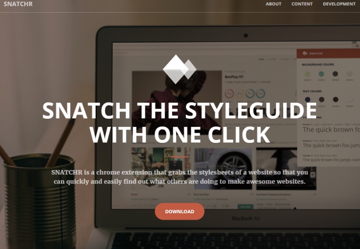 SNATCH THE STYLEGUIDE WITH ONE CLICK : 웹사이트 스타일가이드
