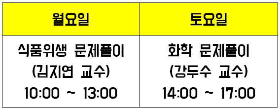  2017 식품위생직공무원 경력경쟁 시험합격을 위한 맞춤형 문제풀이반 안내! [대방열림고시학원]