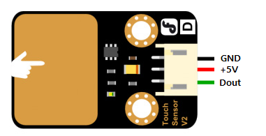  DFR0030 터치 센서 GPIO 테스트