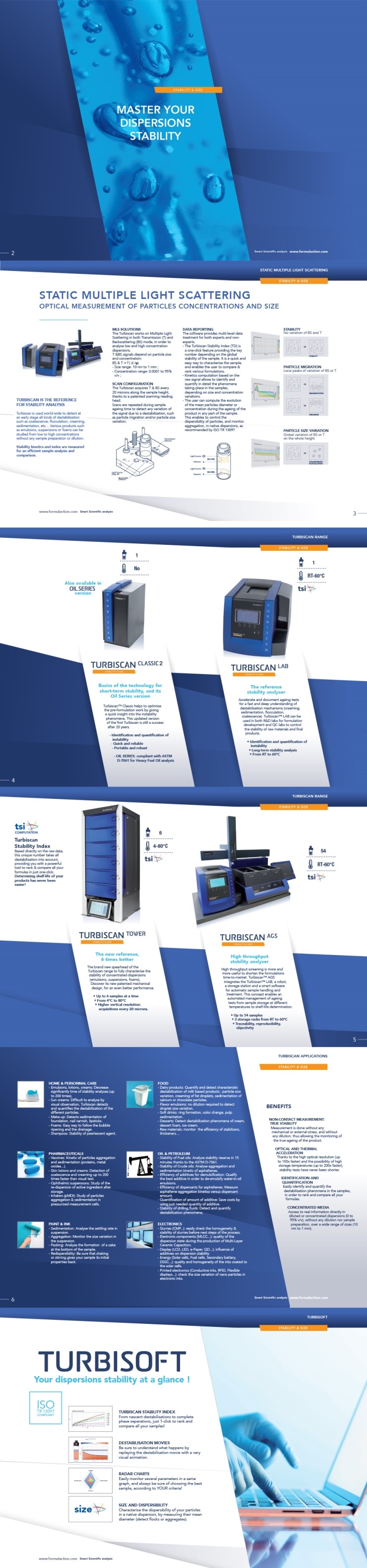  분산안정성 - TURBISCAN 제품 BROCHURE