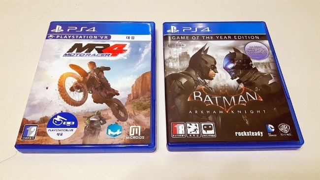 PS4 모토 레이서4(MOTORACER4) 및 배트맨 아캄나이트GOTY 구입 PS4 모토 레이서4(MOTORACER4) 및 배트맨 아캄나이트GOTY 구입