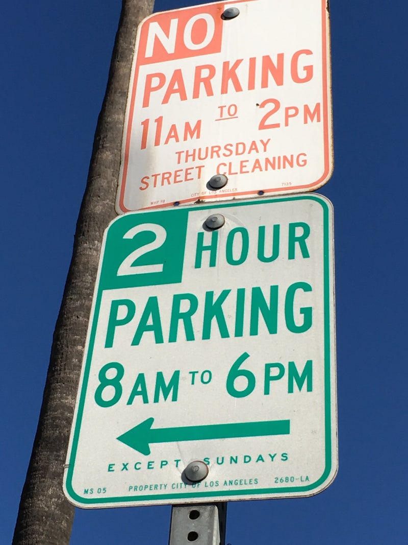 미국_도로 주차 표지판 공부 : 네이버 블로그