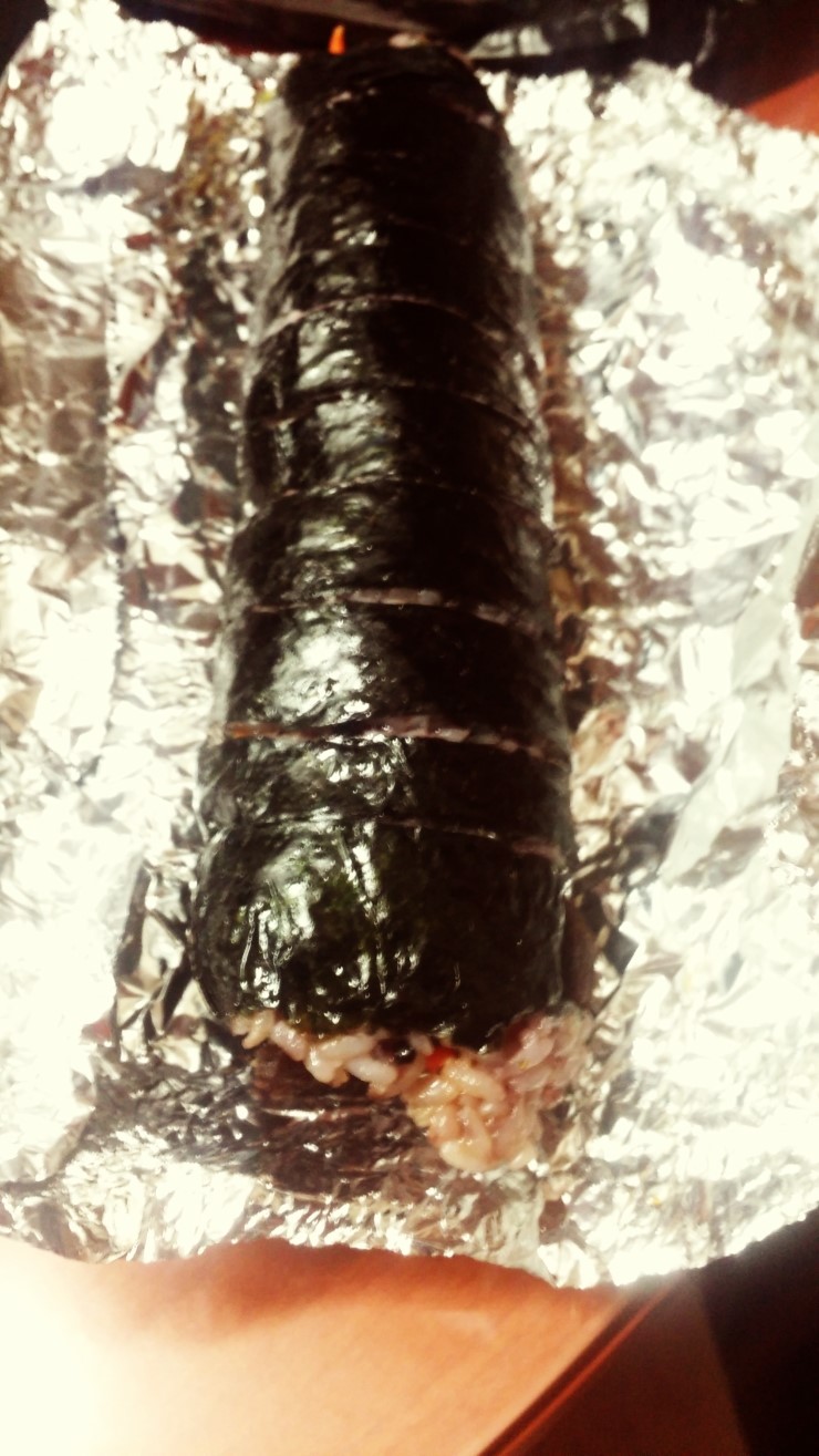  라면과 김밥은 최고의 궁합~