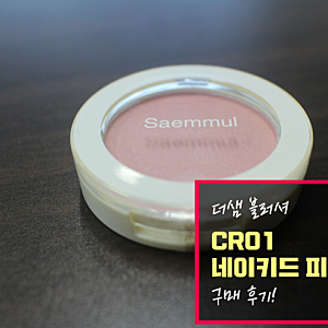 더샘 블러셔 CR01 네이키드 피치 구매 후기!