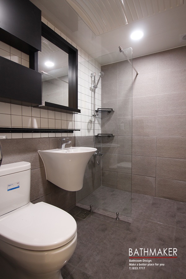 포인트 타일로 화장실 꾸미기 양주 덕계 현대아파트 예쁜 욕실 인테리어 시공후기