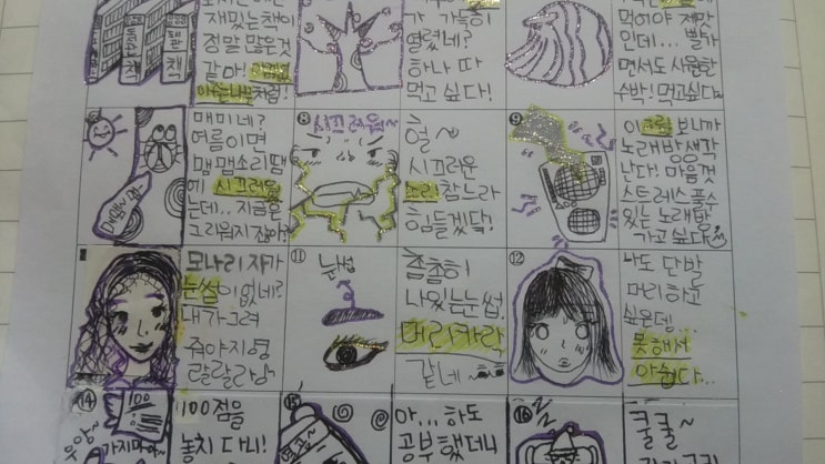  초등4학년 독서록 그림 마인드맵, 재주꾼 오형제