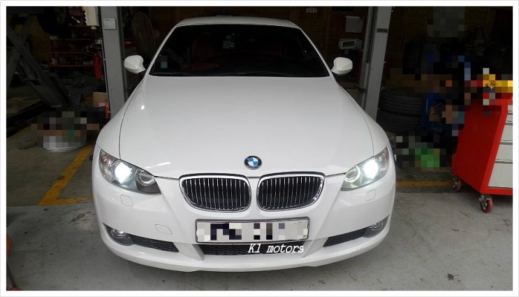  BMW328i 엔진에서 연기가나고 타는 냄새가 나요.K1모터스 