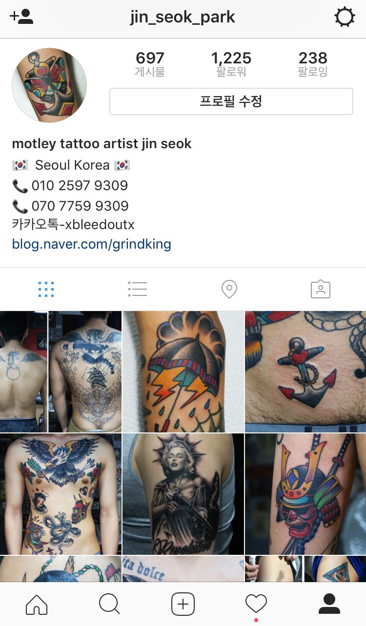 빈티지한 멋스러움이 살아있는 올드스쿨 타투 : 네이버 블로그, image size:750x1284