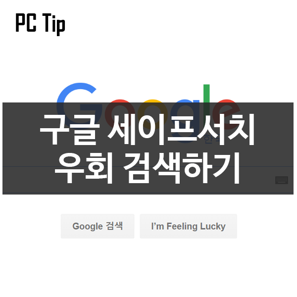 [PC Tip] 구글 세이프서치 우회검색하기