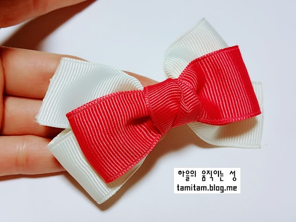 리본공예기법-N보우 응용 리본만들기