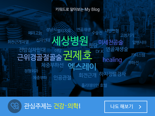  내 블로그는 한마디로 뭐다?