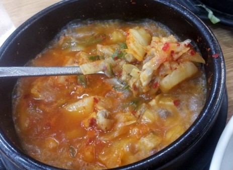  김치짜글이 김가루와 함께 꿀맛