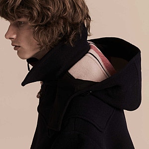 버버리 더플코트 / BURBERRY HOODED DOUBLE WOOL BLEND DUFFLE