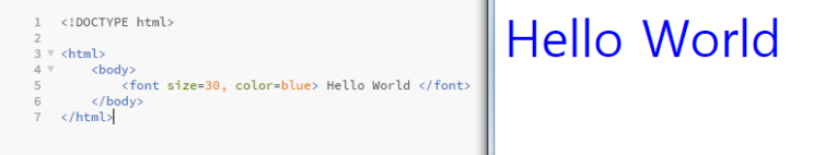 HTML - 글자편집 &lt;font&gt;