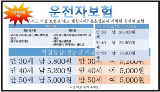 "운전자보험 5000원에 가입하세요" 얄팍한 상술로 유혹하는 보험 판매 기승