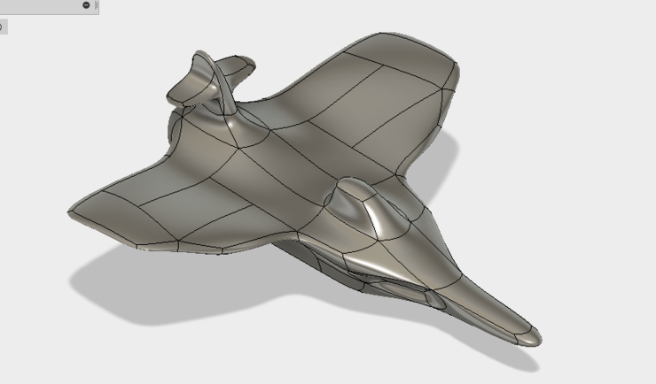Freeform Modeling Airplane 1- 퓨전360(Autodesk Fusion360)