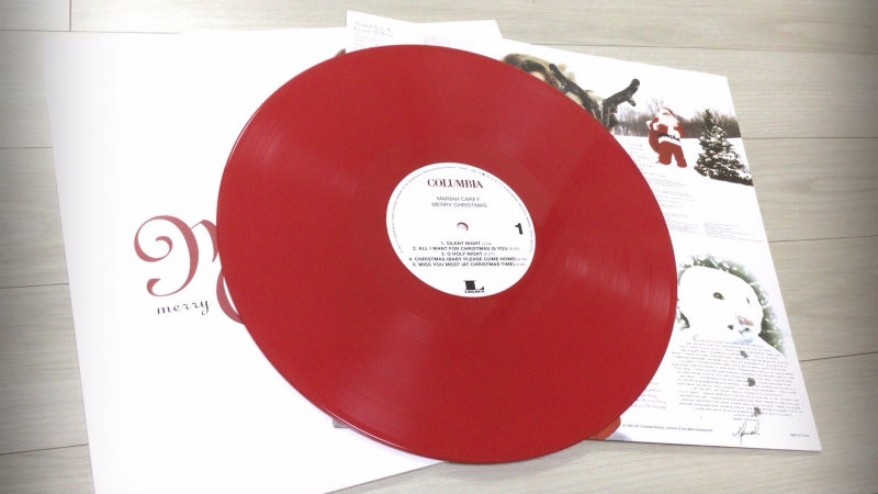 머라이어 캐리 캐롤 LP, RED VINYL 리미티드 에디션!