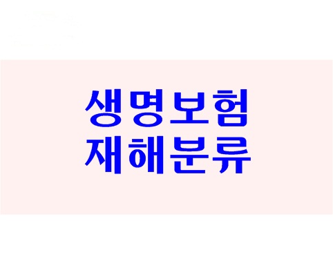  [약관정보] 재해분류표