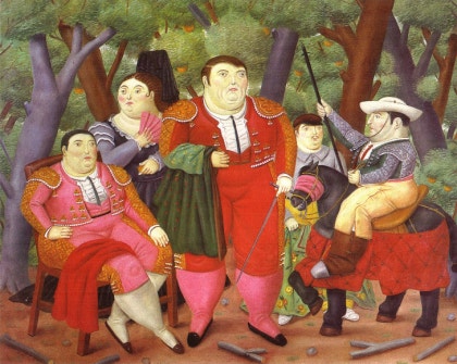 Priest Extends, 1977 - Fernando Botero 