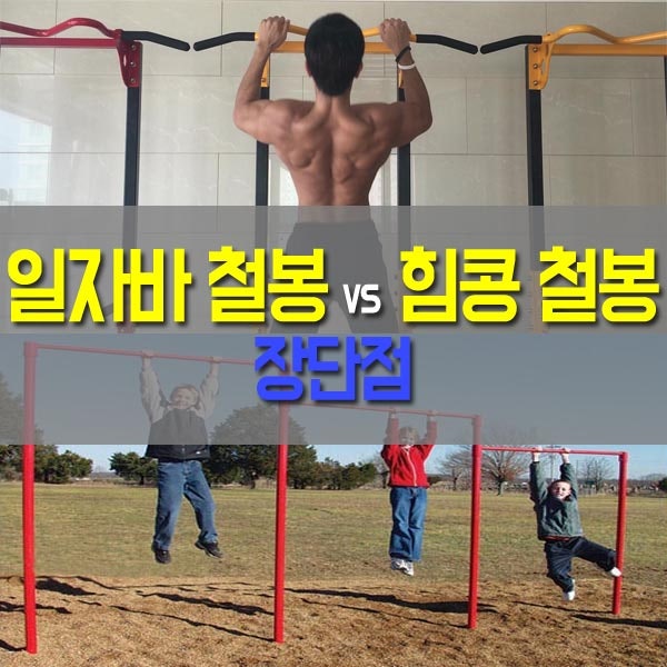 일자바 철봉 vs 힘콩 철봉 장단점
