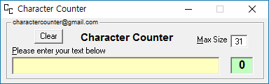  글자 수를 세어 주는 프로그램, 유틸 Caracter_Counter