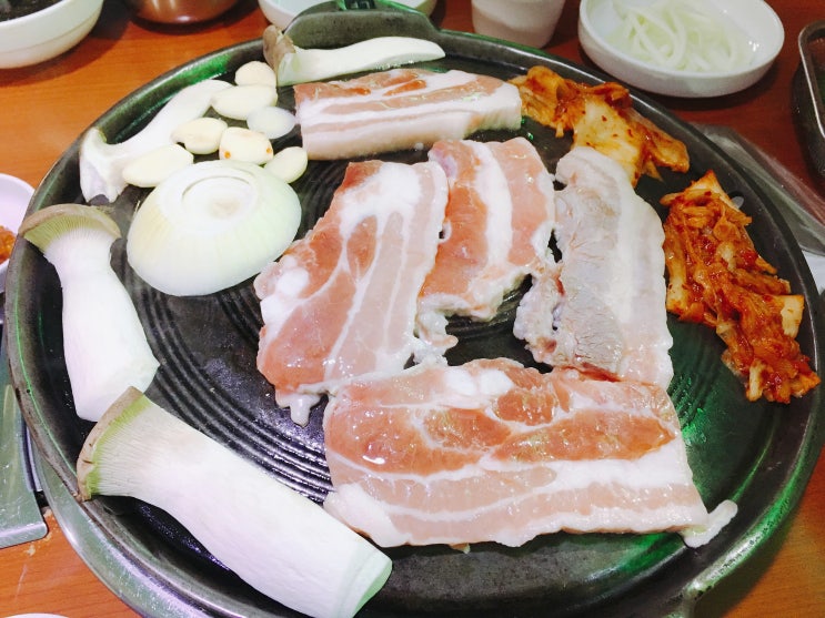  장터삼겹살 후기!!![부평구청역/북구도서관 근처/삼겹살 맛집]