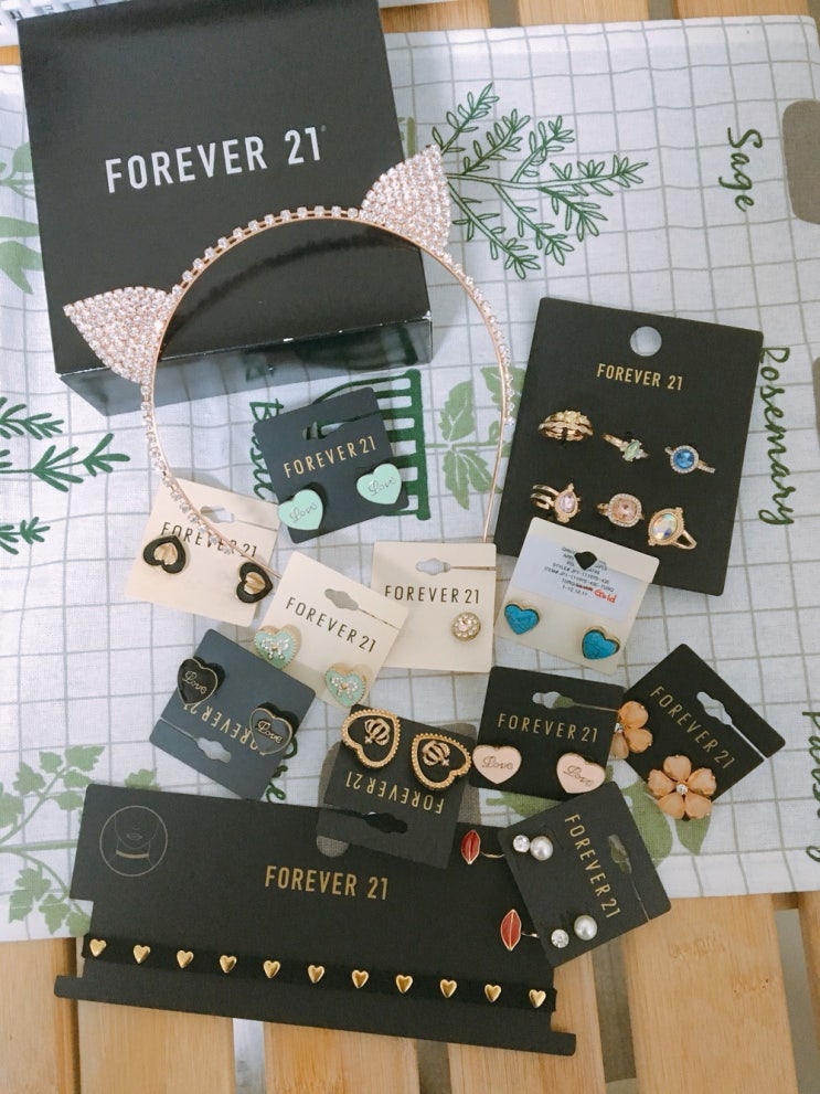  [포에버21] Forever21 반지,목걸이,머리띠,초커 구입기