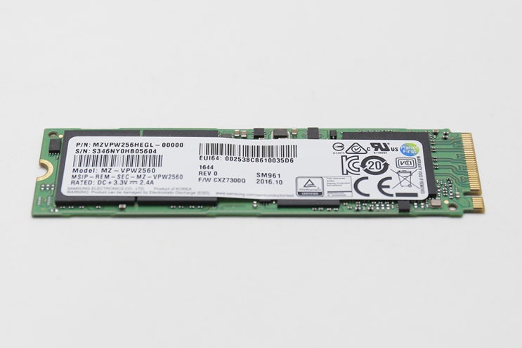 폭발적인 속도의 M.2 NVMe SSD 삼성 SM961 256GB 리뷰 : 네이버 블로그