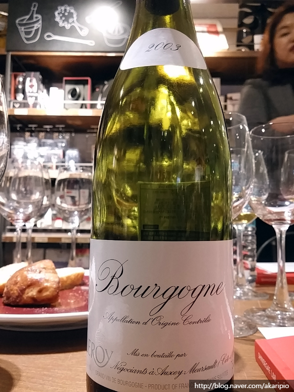  Maison Leroy, Bourgogne Rouge, 2003 (메종 르루아 (르로이) 부르고뉴 루즈)