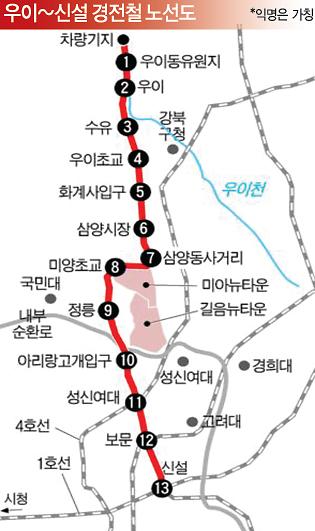 '우이신설경전철' 7월개통확정...리파이낸싱약정 체결