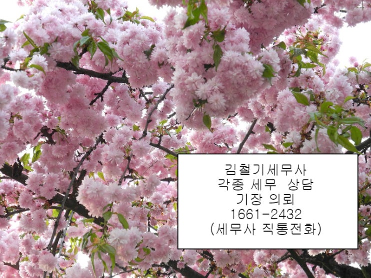 [남양주 구리 세무사]4월의 세무일지 및 세무 포인트