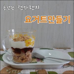 귀차니즘 엄마의   전자렌지 요거트만들기