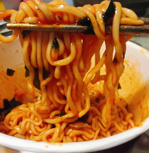 볶음너구리 컵라면 후기,과정샷! 취향저격 맛♥