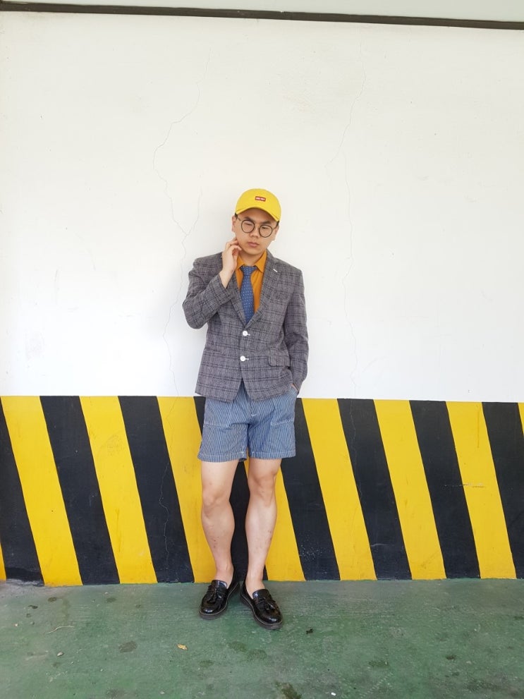  [데일리룩 #52] 스트라이프 봄 자켓 & 댄디룩 코디하기