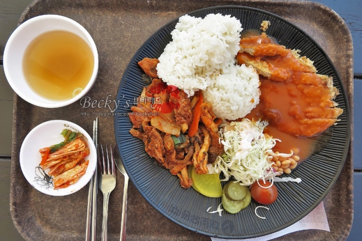  서해안 고속도로 화성 휴게소 돈가스 제육덮밥 돌솥비빔밥