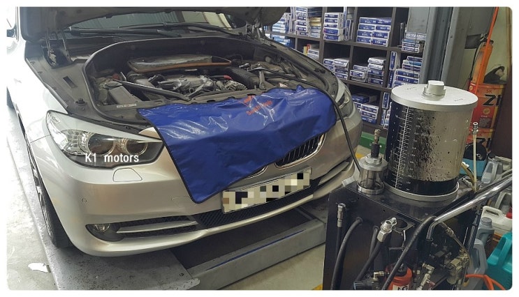  BMW정비센터 K1모터스 GT 엔진오일과 브레이크오일교환 그리고 엔진에서 나는 돌굴러가는 소음 점검 세상에나 ~