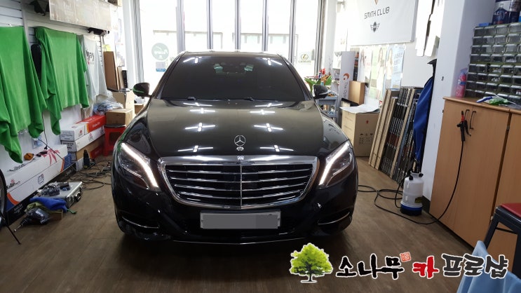  BENZ S-클래스 W222 아틀란 네비 매립 장착