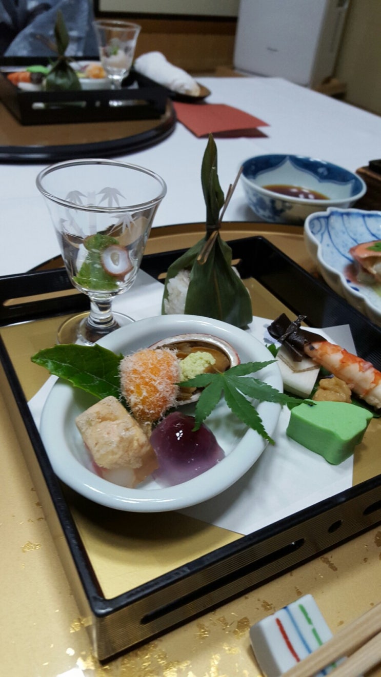  료칸가이세키 요리 산토칸 가이세키정식 깔끔해요