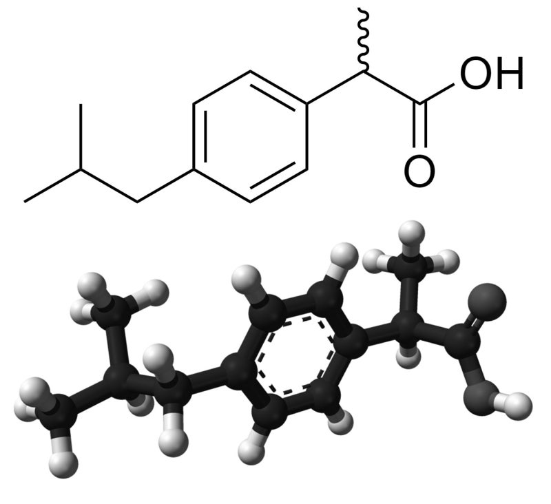 이부프로펜 루이스 도트 구조