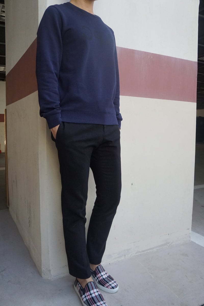 남색 맨투맨 코디 네이비는 깔끔하게 : 네이버 블로그