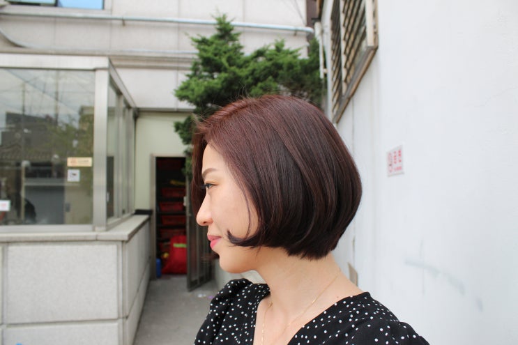  경복궁 미용실, 오렌지 바이올렌브라운 아베다염색