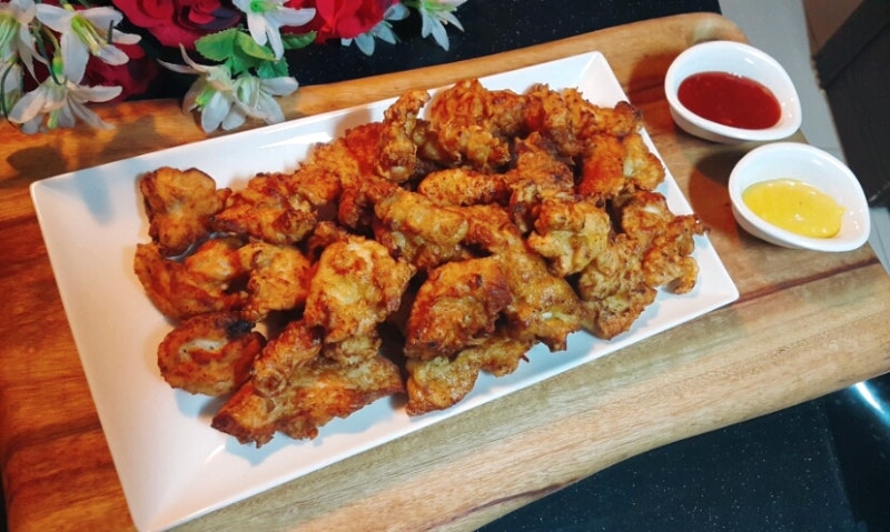 치킨파우더 없는 건강한 후라이드 치킨 (통밀가루, 닭안심) 6