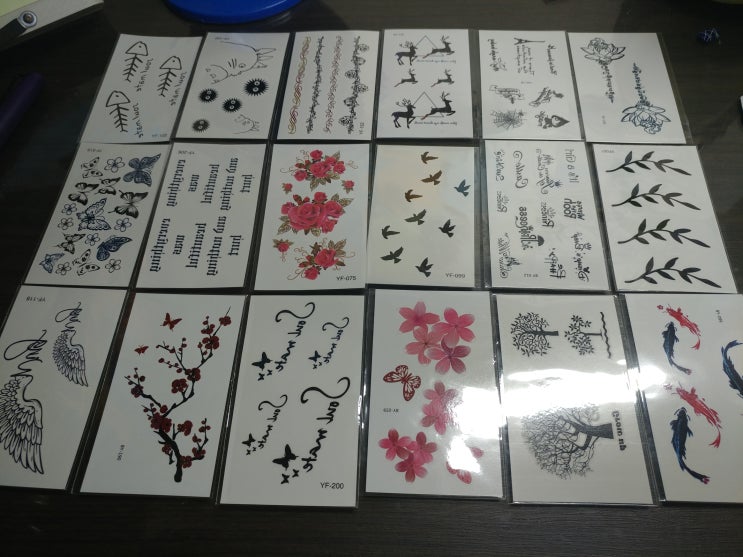  [박로하] 기분전환겸 타투스티커 어때요?/타투스티커 후기
