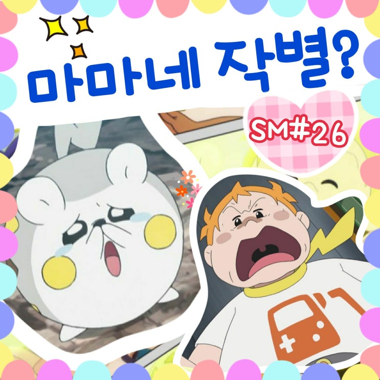  포켓몬스터 썬문 26화 마마네 토게데마루 이별?