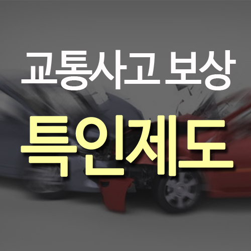 특인제도란? 교통사고 합의 요령