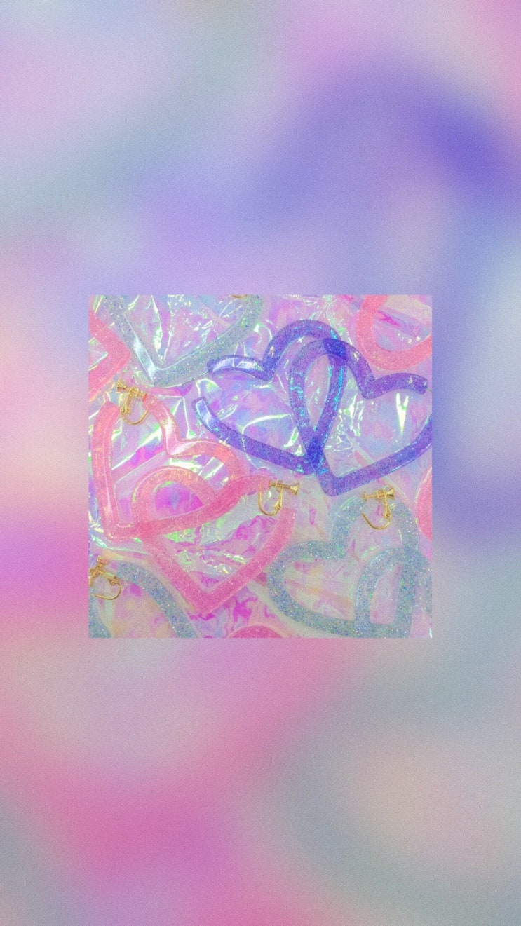  고화질 핸드폰 배경화면 아이폰/파랑/보라/분홍/네온/홀로그램
