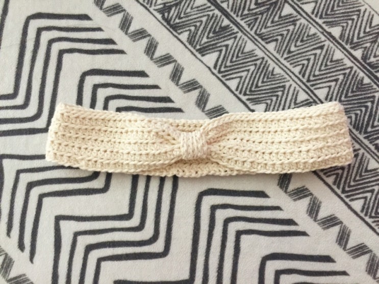 코바늘 헤어밴드 만들기