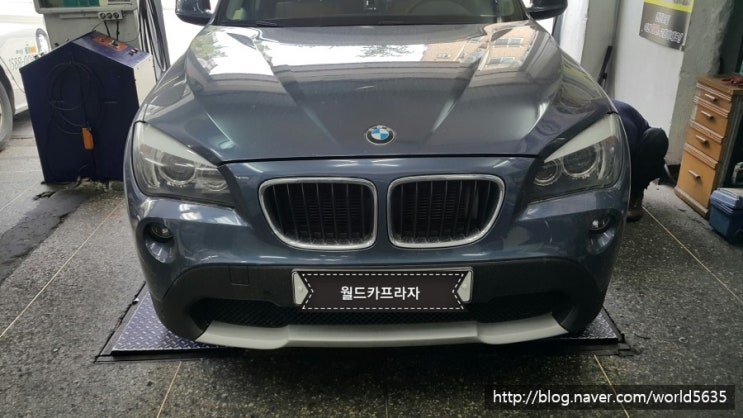  ( bmw x1 ) 은평구/서대문구 수입차수리전문 x1 엔마 퍼포먼스플러싱 F500 합성엔진오일교환 벤투스 V2  타이어교환